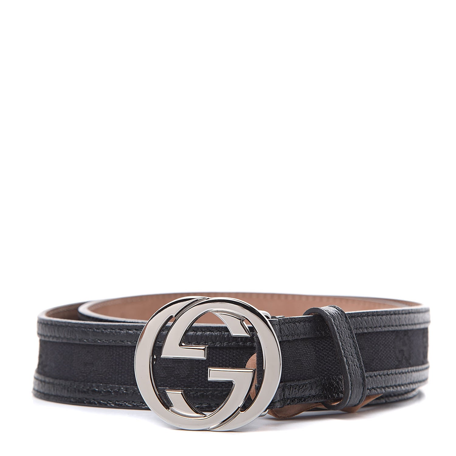 Gucci Monogram Interlocking G Belt 85 34 Black 1 of 6