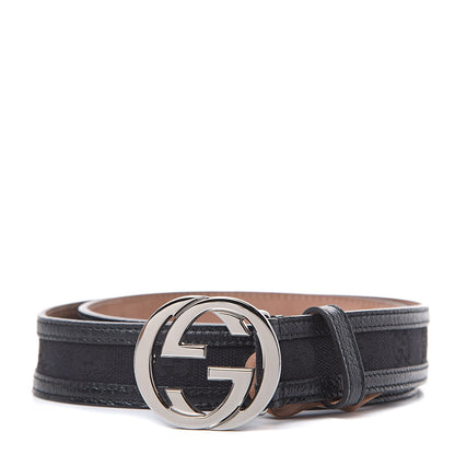 Gucci Monogram Interlocking G Belt 85 34 Black 1 of 6