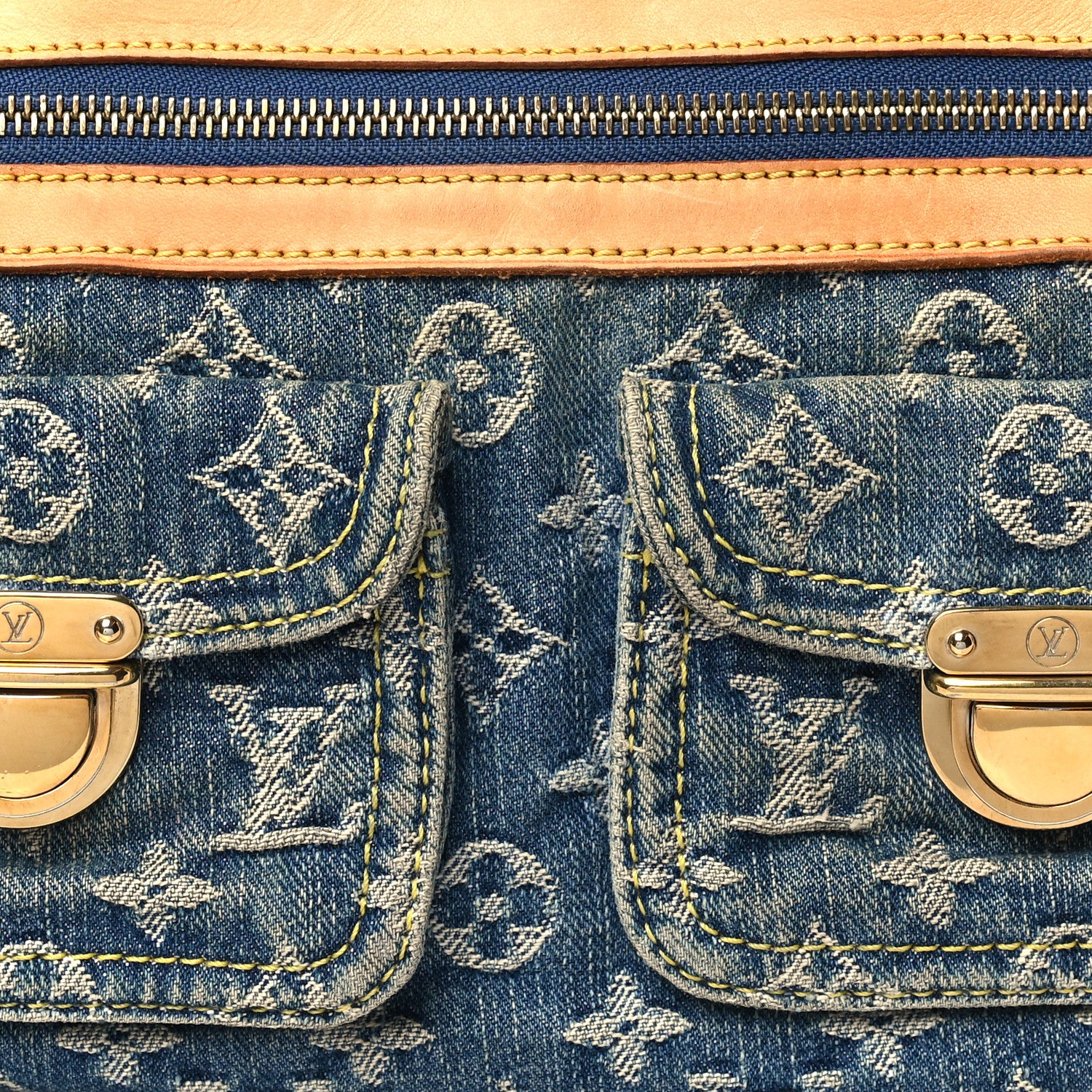 Louis Vuitton Monogram Denim Neo Speedy Blue 6 of 11