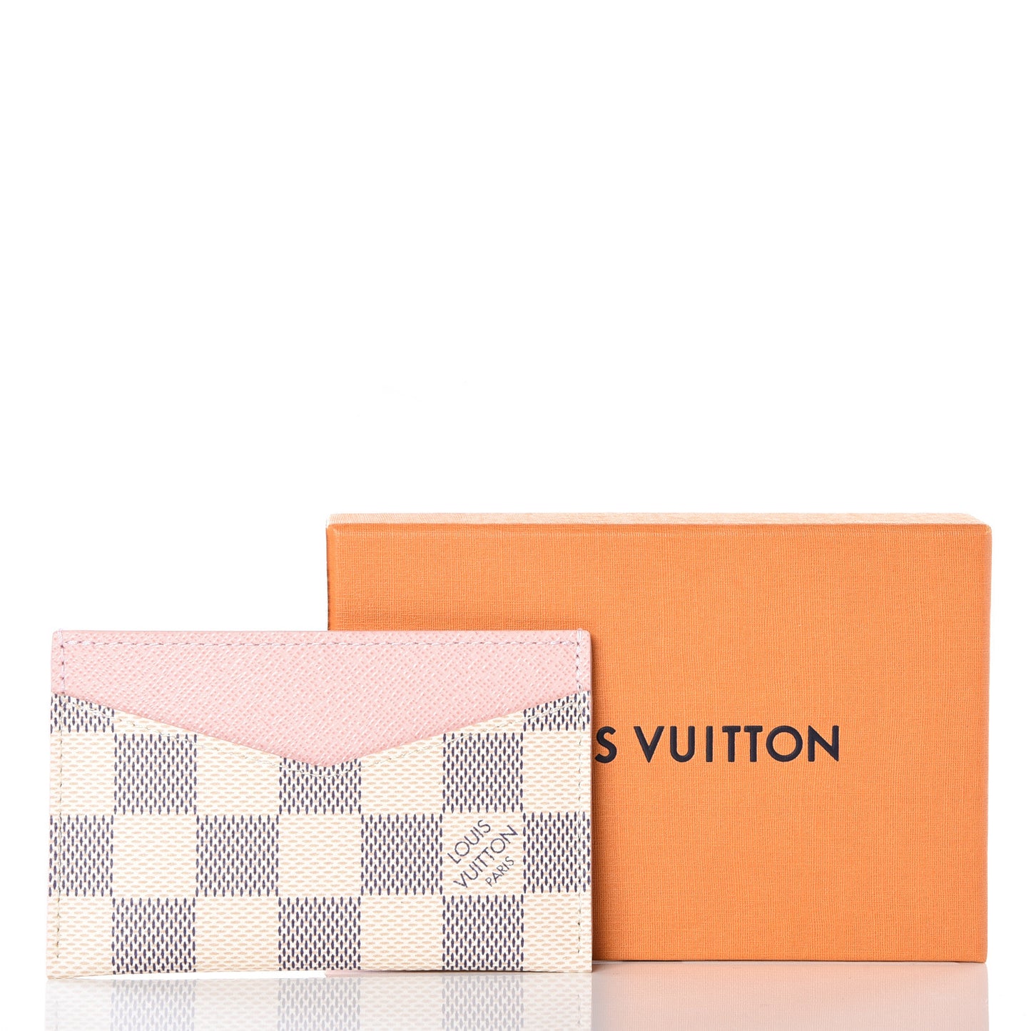 Damier Azur Daily Card Holder Rose Ballerine
