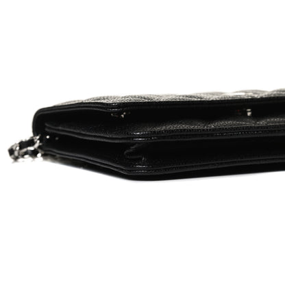 Chanel Caviar Quilted Wallet On Chain WOC Black 10 of 13