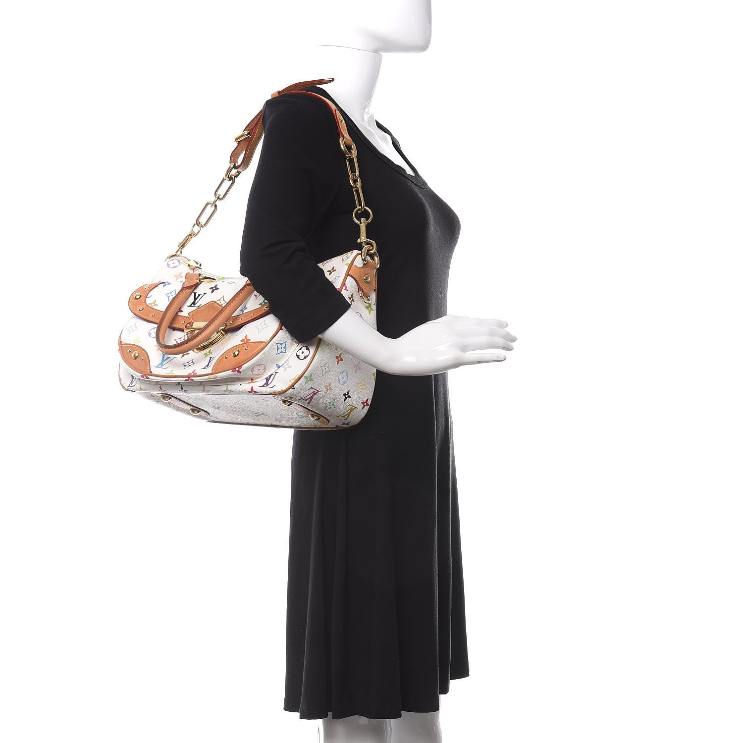 Louis Vuitton Monogram Multicolor Rita White 2 of 16