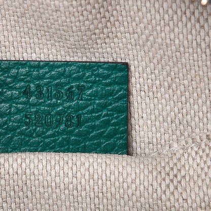 Gucci Pebbled Calfskin Small Soho Disco Bag Emerald Green 7 of 7