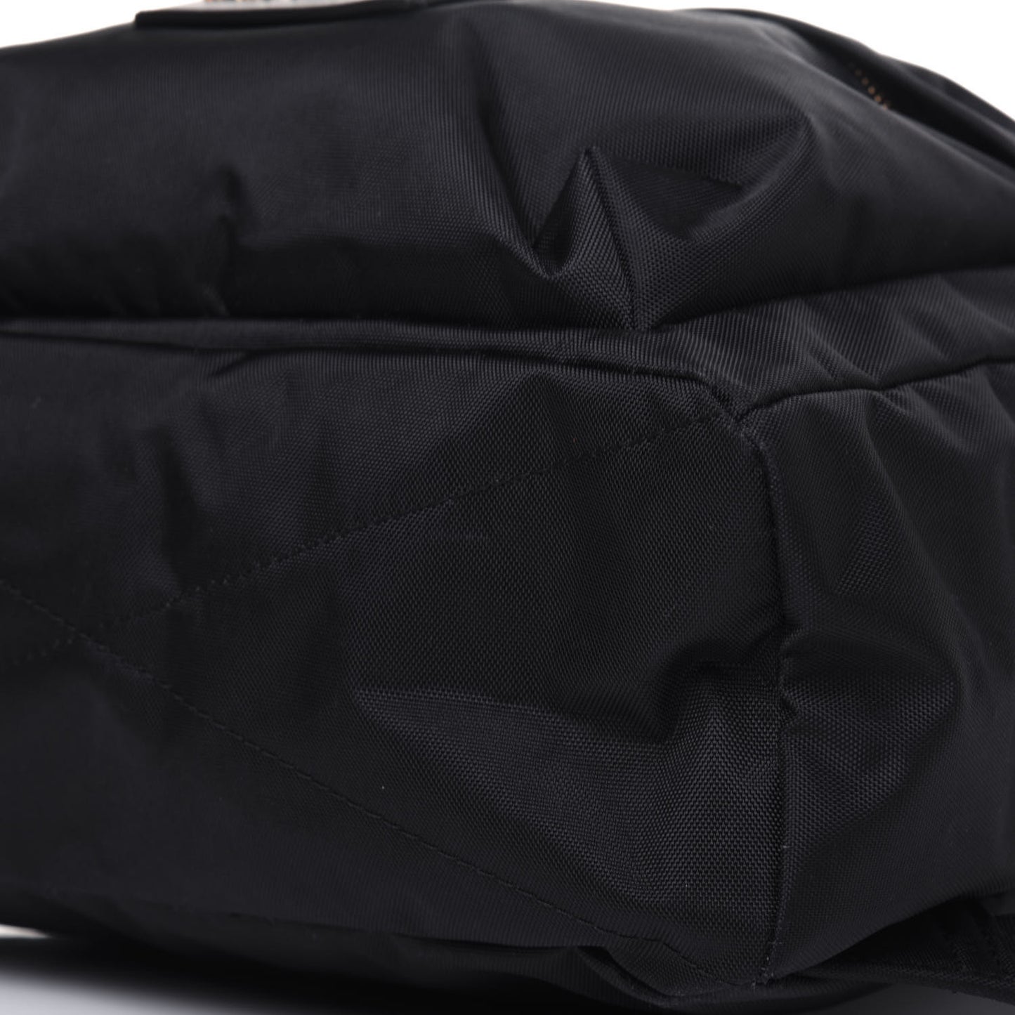 Nylon Varsity Backpack Black