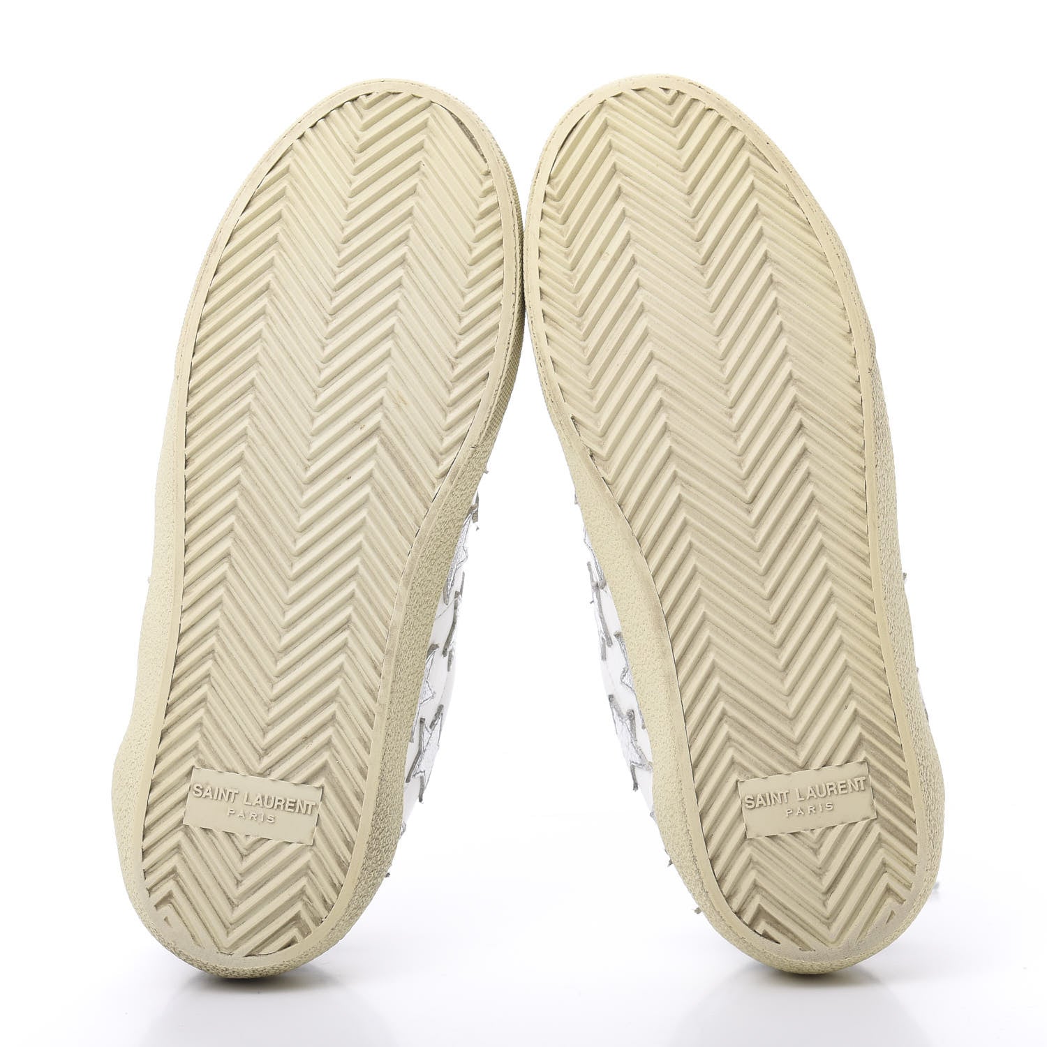 Saint Laurent Nappa Star Court Sneakers 36.5 Off White 5 of 12