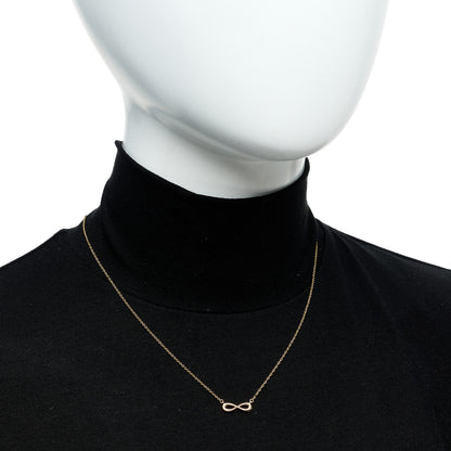 Tiffany 18K Yellow Gold Infinity Pendant Necklace 2 of 6