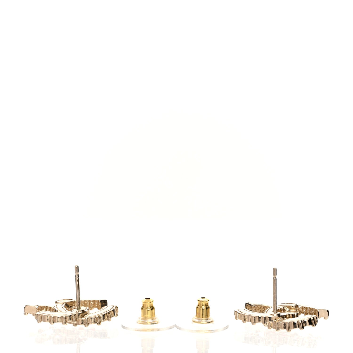 Chanel Crystal Over The Rainbow CC Earrings Gold Multicolor 3 of 4