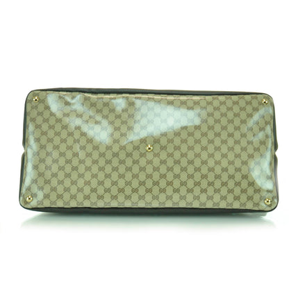 Gucci Crystal Monogram Large Travel Hobo Beige Brown 5 of 9