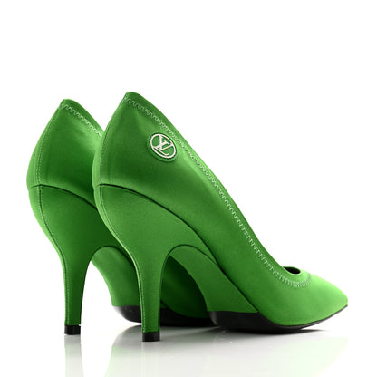 Louis Vuitton Satin Archlight Pumps 37 Green 4 of 10