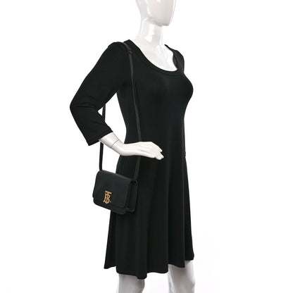 Burberry Grained Calfskin Mini TB Bag Black 2 of 12