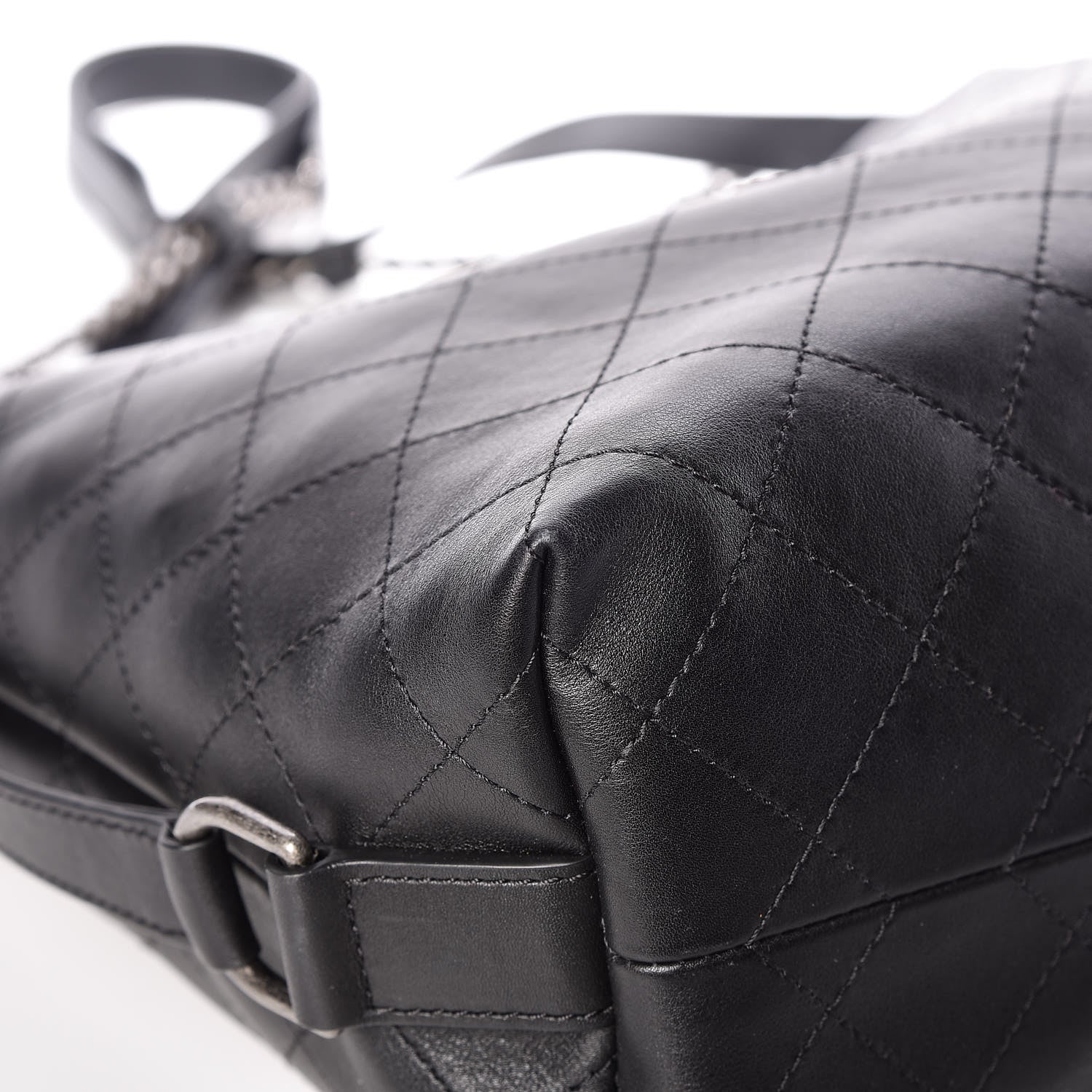 Chanel Calfskin Stitched Large Hobo Black 9 of 12