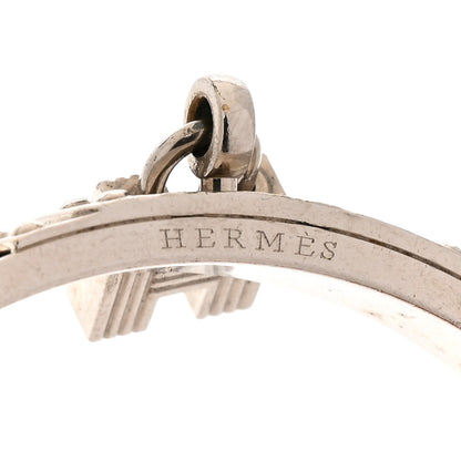 Hermes Lizard Kelly Lock Cadena Bracelet Brown 4 of 8