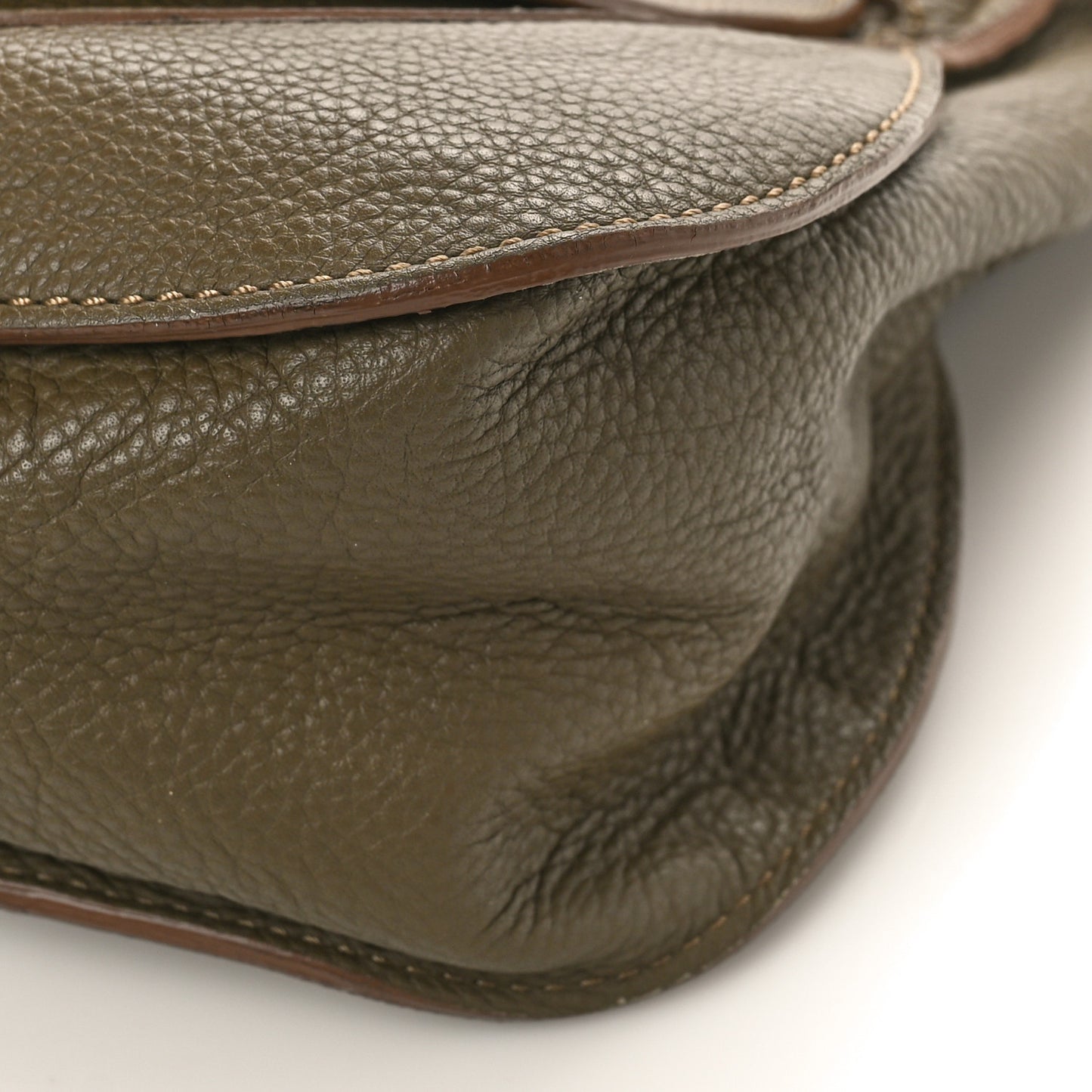 Calfskin Medium Marcie Satchel Baobab Green