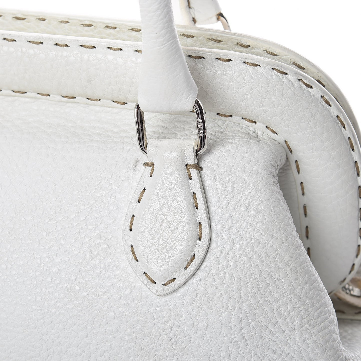 Calfskin Romano Selleria Adele 1328 Bag White
