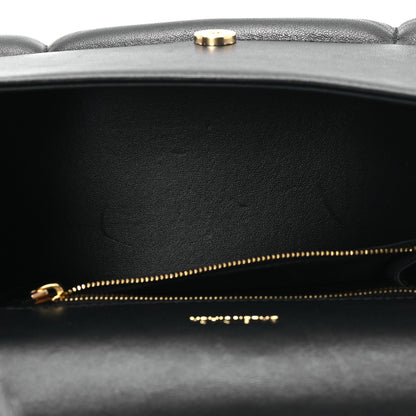Balenciaga Nappa Calfskin Puffy Small Hourglass Top Handle Bag Black 5 of 11