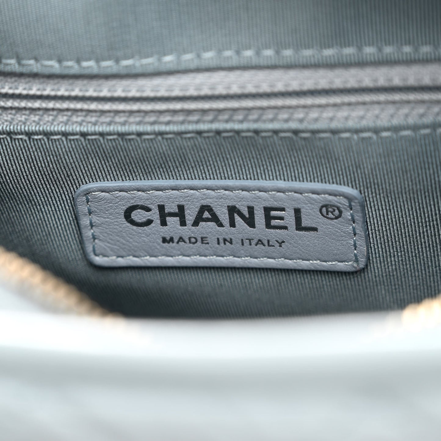 Aged Calfskin Quilted Small Gabrielle Hobo Light Blue
