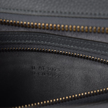 Celine Drummed Calfskin Mini Luggage Kohl 9 of 9