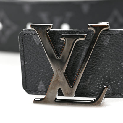 Louis Vuitton Monogram Eclipse Taigarama 40mm LV Initiales Reversible Belt 90 36 Black 5 of 5