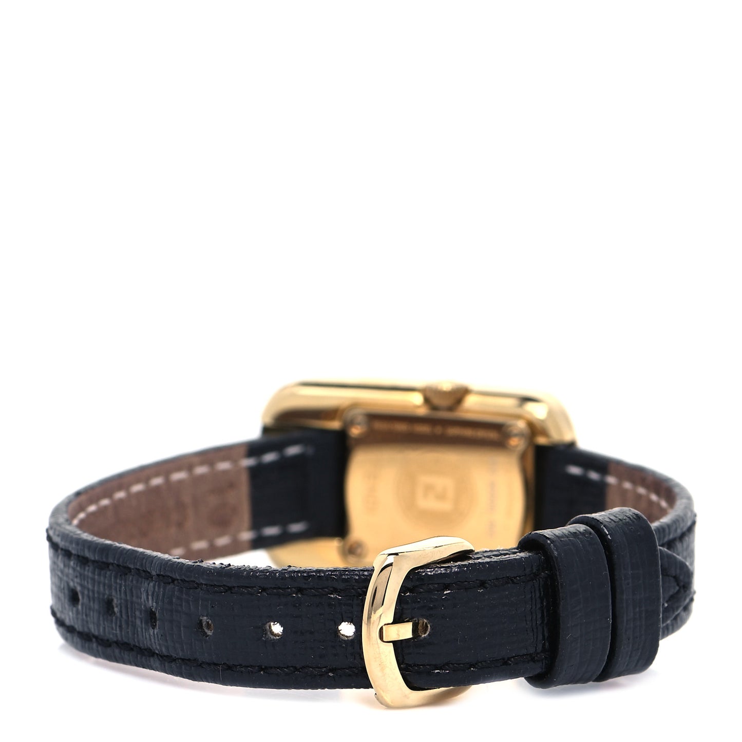 Stainless Steel Calfskin Diamond Enamel 18mm Chameleon Quartz Watch Black