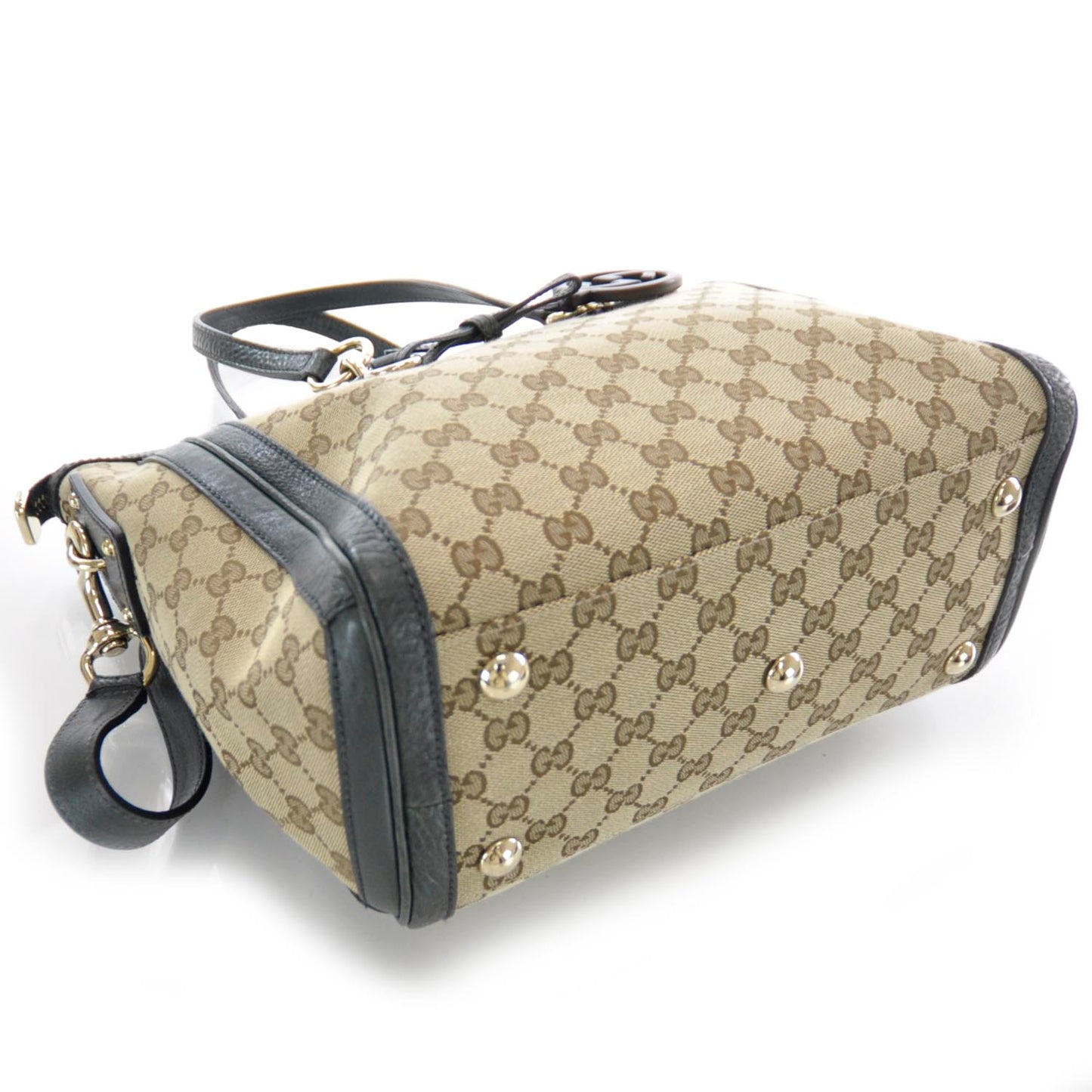 Monogram Charm Medium Top Handle Bag