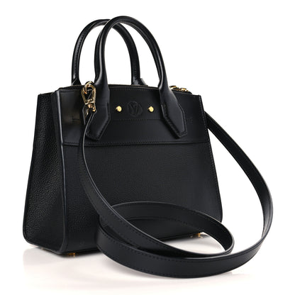 Louis Vuitton Calfskin City Steamer Mini Black 3 of 8