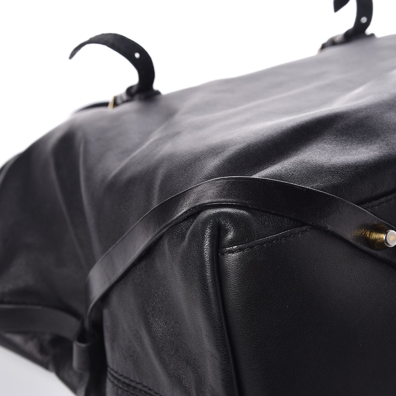 Burberry Lambskin Medium East West Tote Black 10 of 14