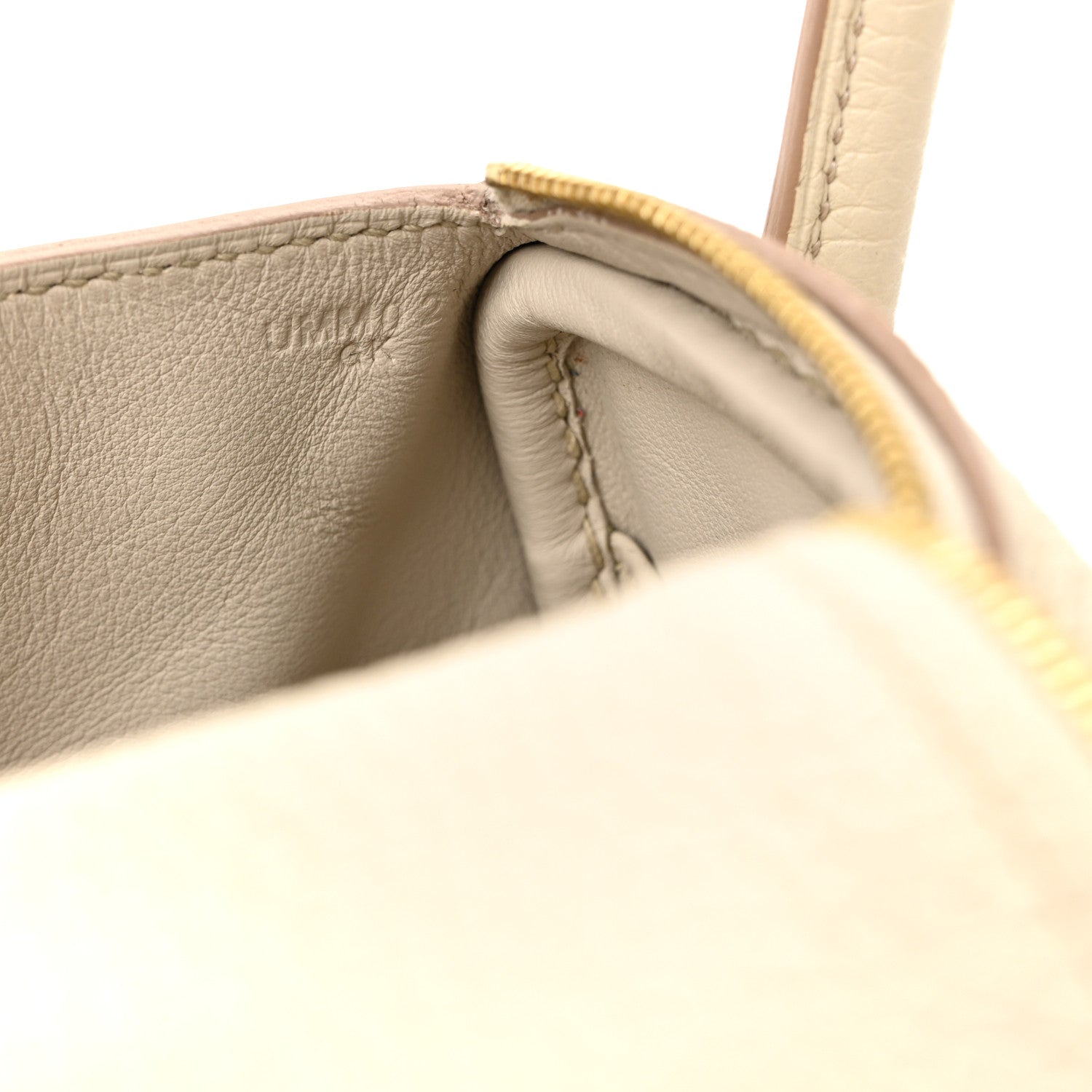 Hermes Taurillon Clemence Mini Lindy 20 Beton 7 of 13