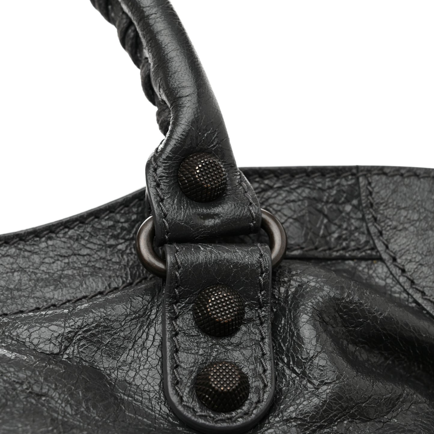 Agneau Giant 12 Gunmetal Hardware City Gris Fossile
