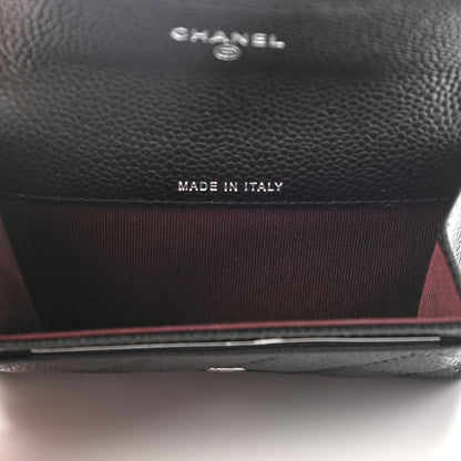 Chanel Caviar Quilted Flap Card Holder Wallet Black 5 of 8