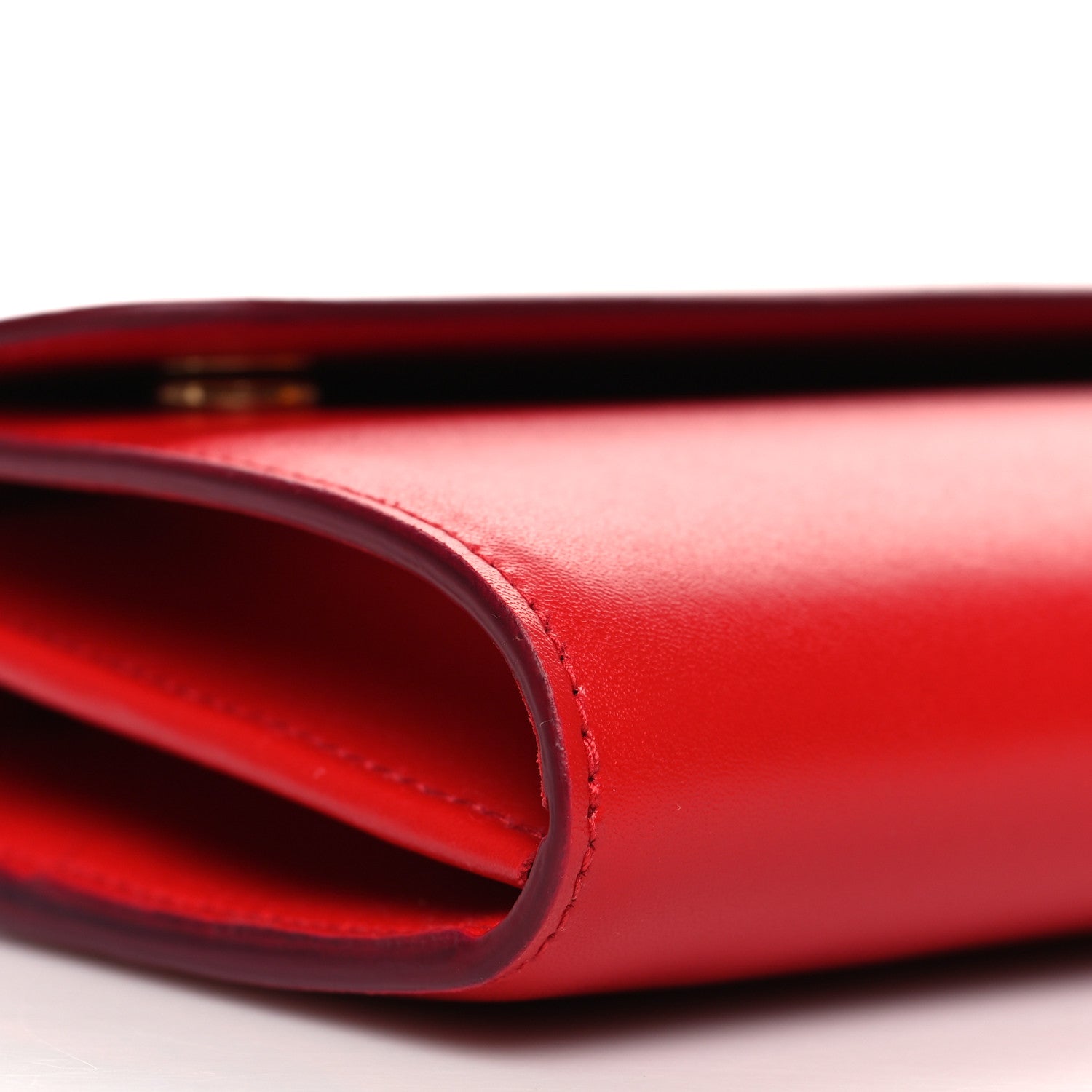 Alexander McQueen Calfskin Wallet on Chain Red 9 of 10