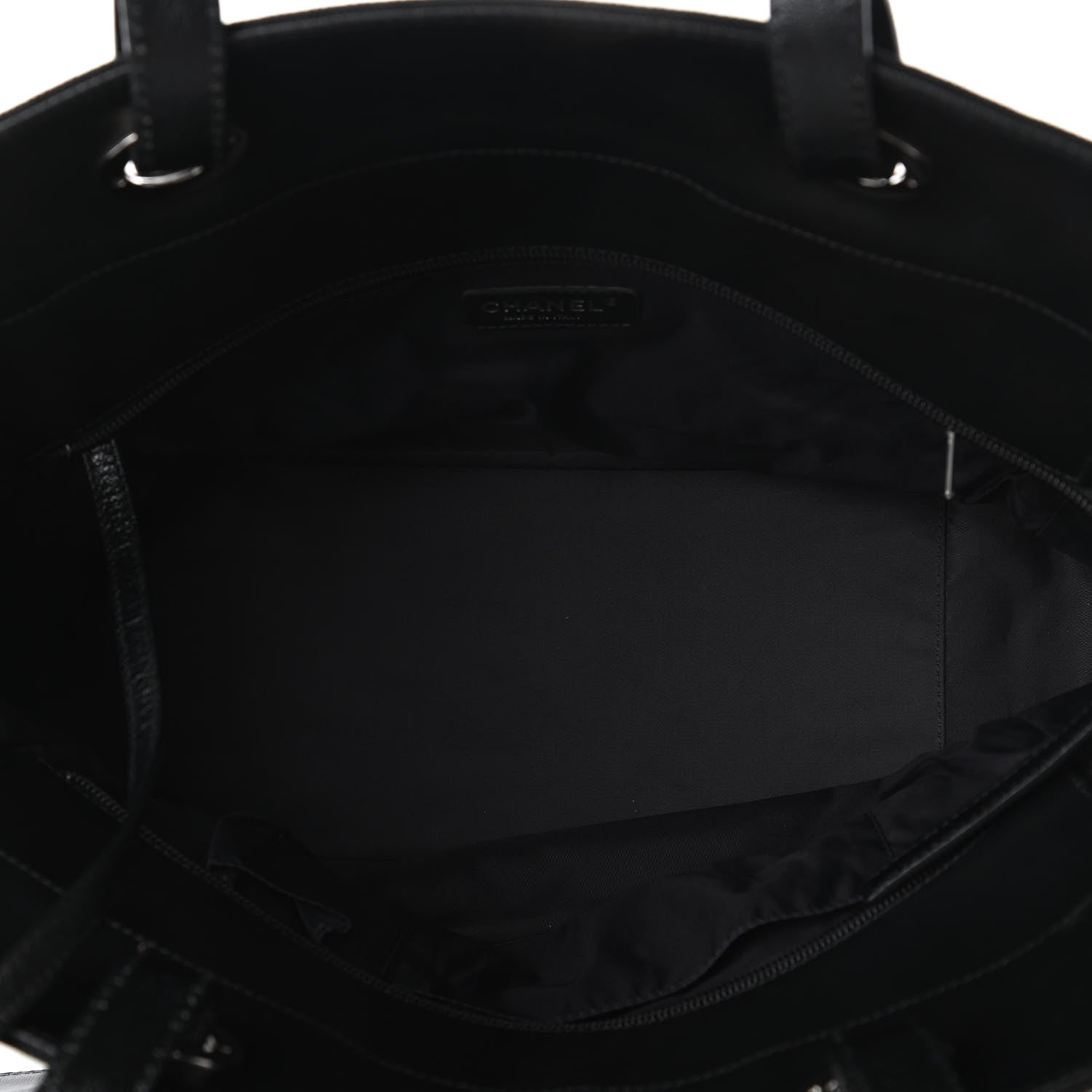 Chanel Coated Canvas Large Paris Biarritz Tote Black 5 of 10