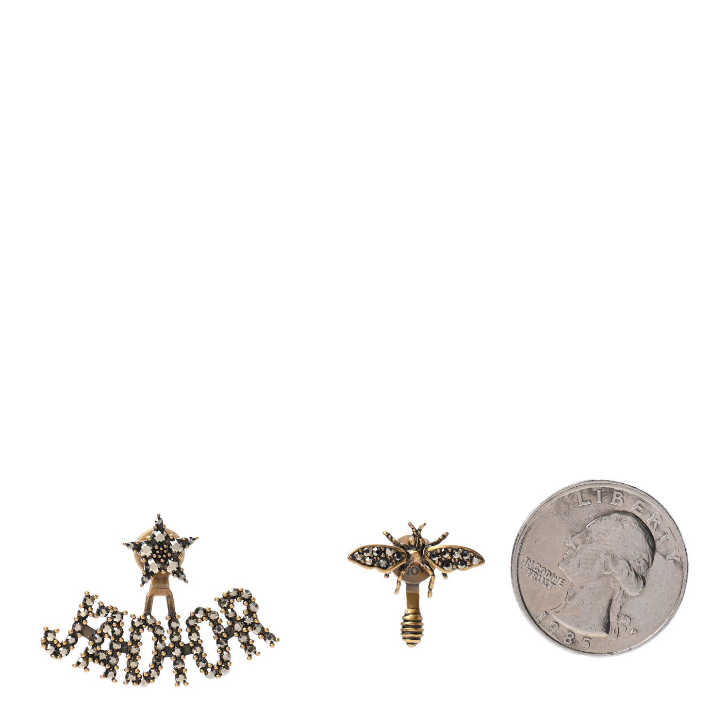 Christian Dior Metal Pearl J'adior Earrings Gold 2 of 4