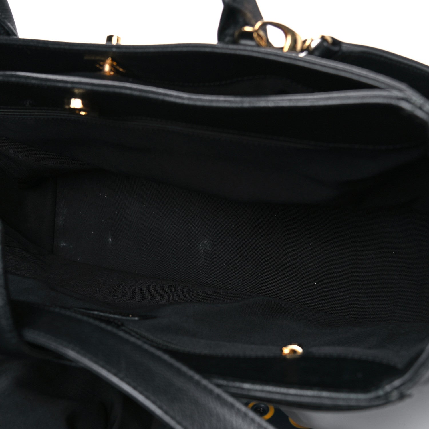 Chanel Calfskin Cerf Executive Shopper Tote Black 6 of 30