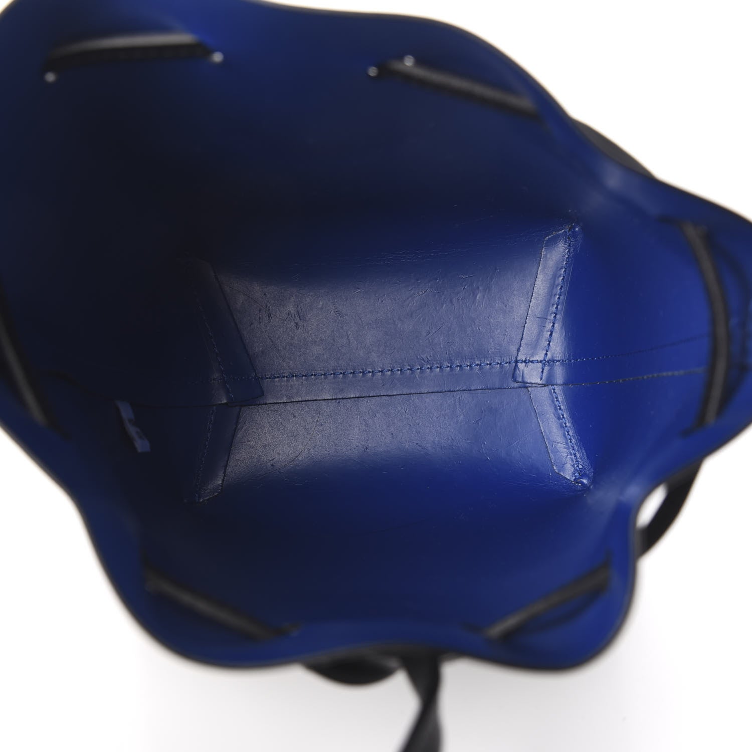 Mansur Gavriel Calfskin Mini Mini Bucket Bag Black Royal 4 of 9