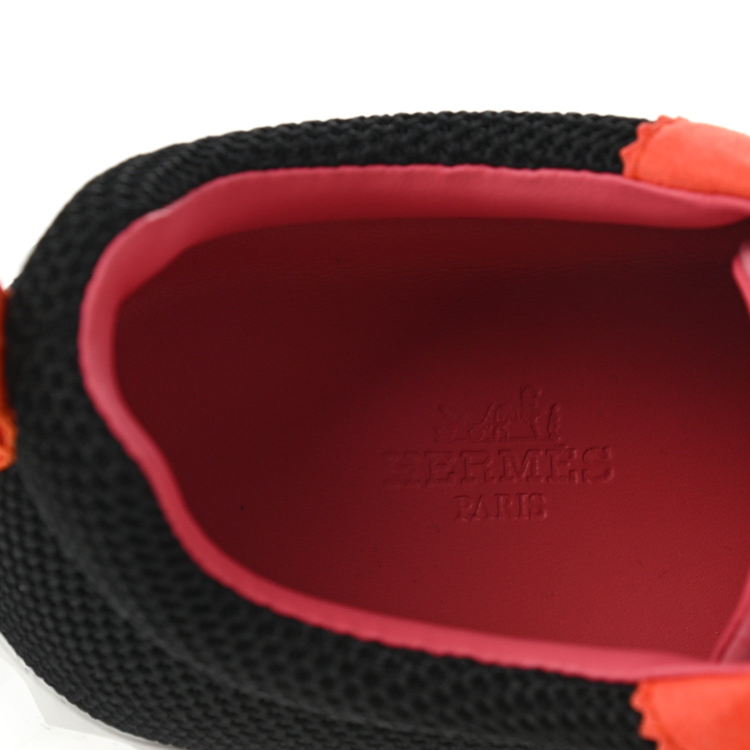 Hermes Technical Canvas Suede Goatskin Bouncing Sneakers 39.5 Black Multicolor 7 of 9
