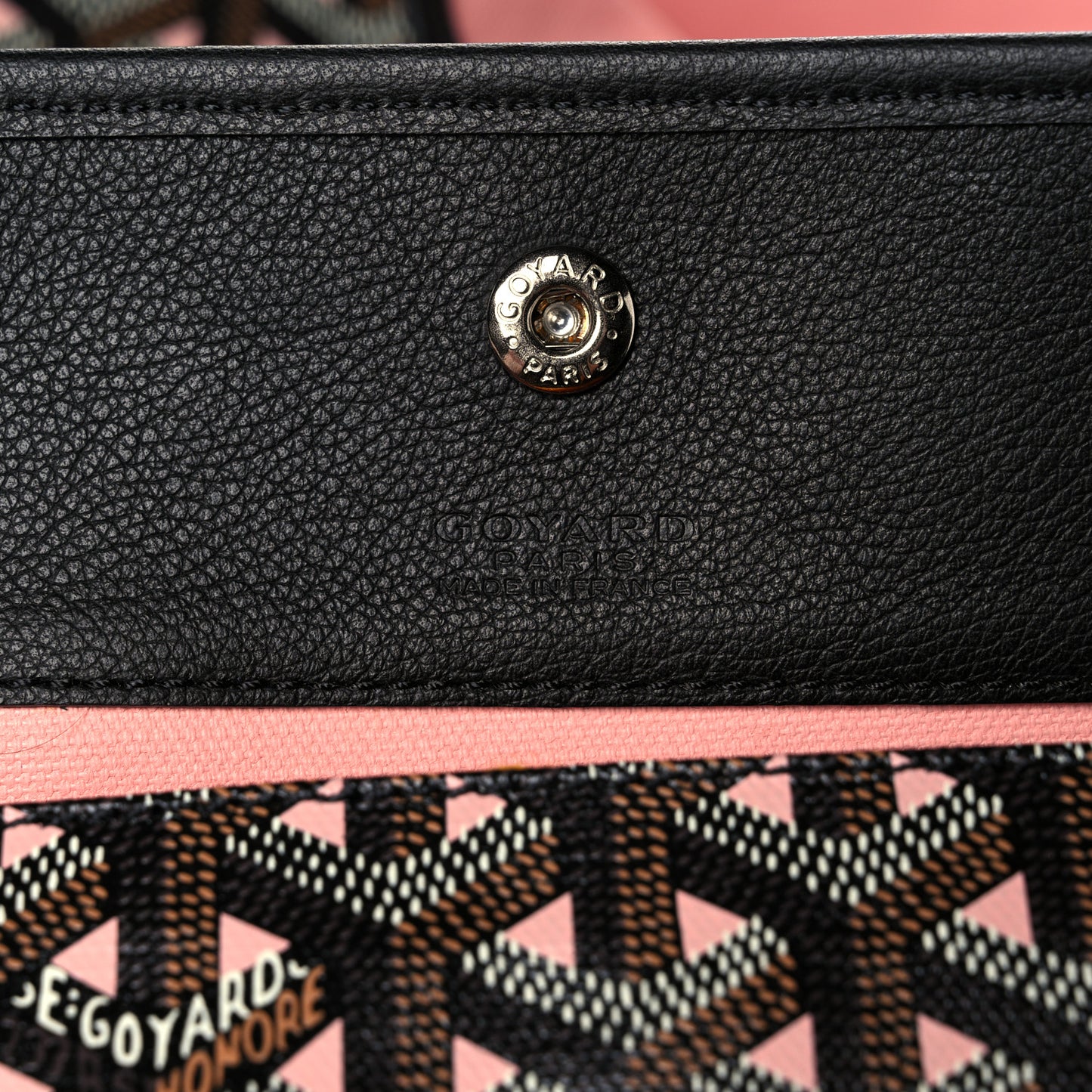 Goyardine Saint Louis Claire Voie PM Black Pink