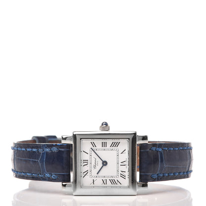Chopard 18K White Gold Alligator 22mm Classique Quartz Watch 3 of 9