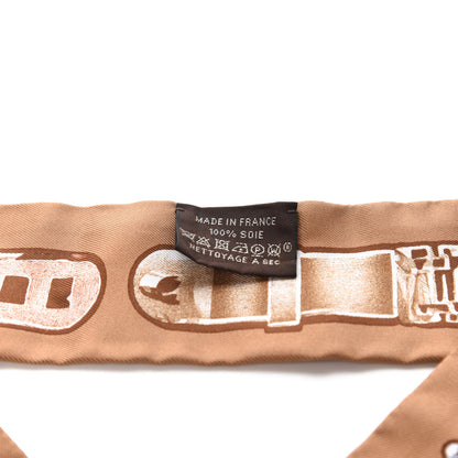 Hermes Silk Le Tresor De Medor Twilly Beige Gris Cacao 2 of 4