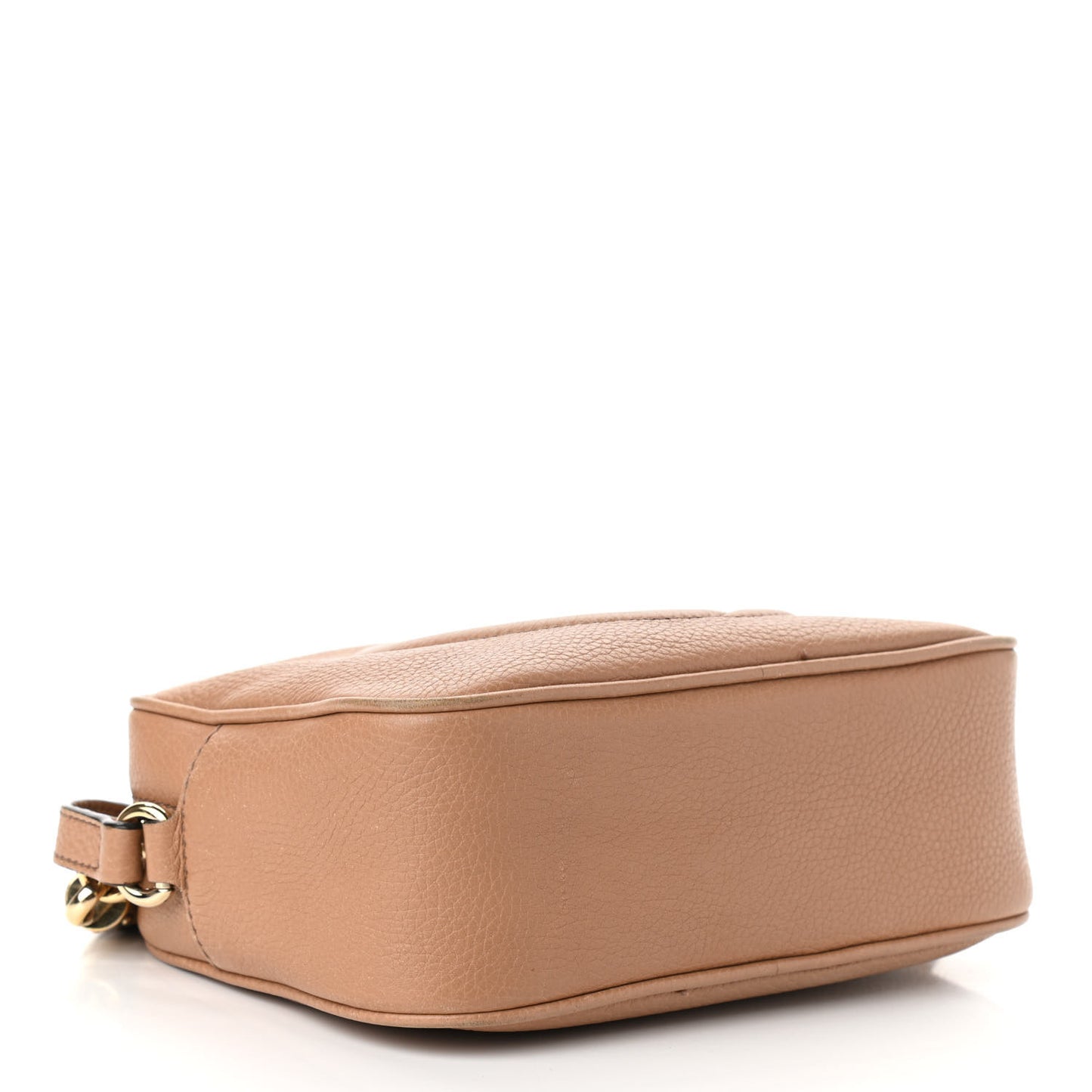Pebbled Calfskin Small Soho Disco Bag Camelia