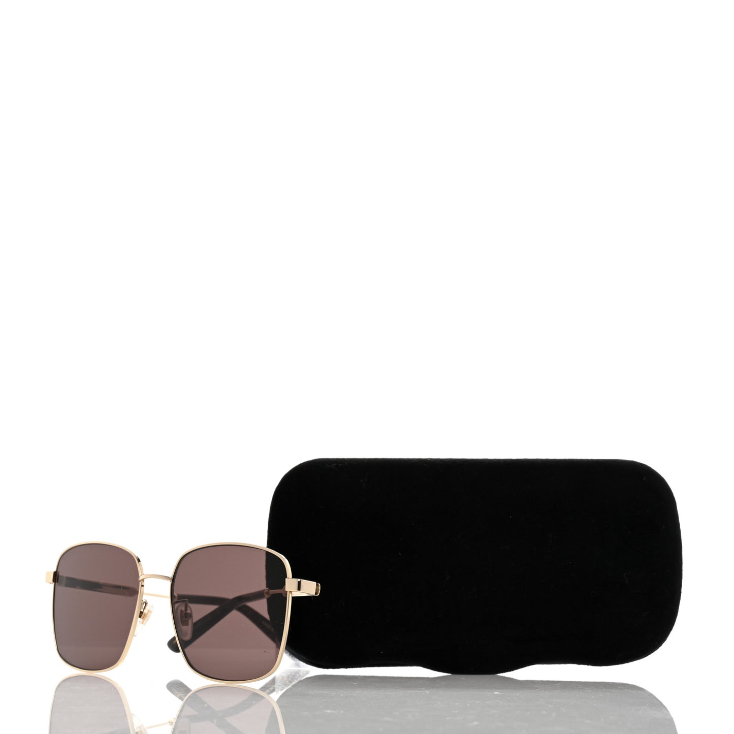 Web Rectangular Frame Interlocking G Sunglasses GG0852SK Gold