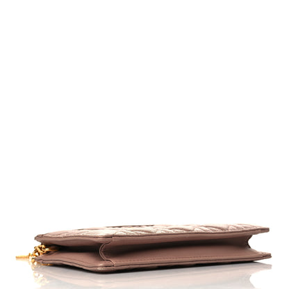 Christian Dior Calfskin Cannage Caro Zipped Pouch With Chain Fard 3 of 8