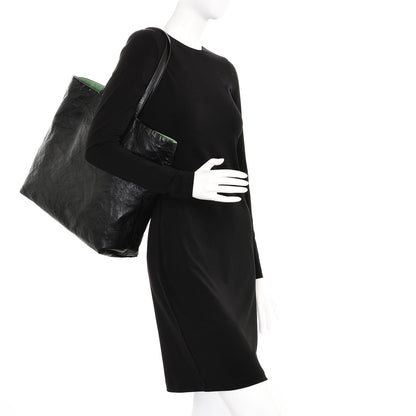 Prada Nappa Antique Reversible Tote Nero Black Agave 2 of 9