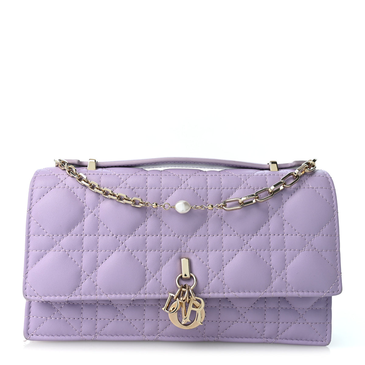 Christian Dior Lambskin Cannage Mini My Dior Bag Lilac 1 of 10