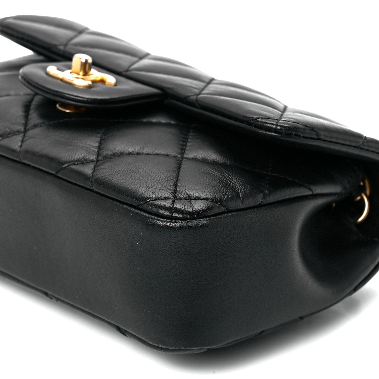 Chanel Lambskin Quilted Mini Heart Charms Flap Black 12 of 12