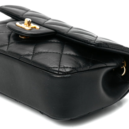Chanel Lambskin Quilted Mini Heart Charms Flap Black 12 of 12