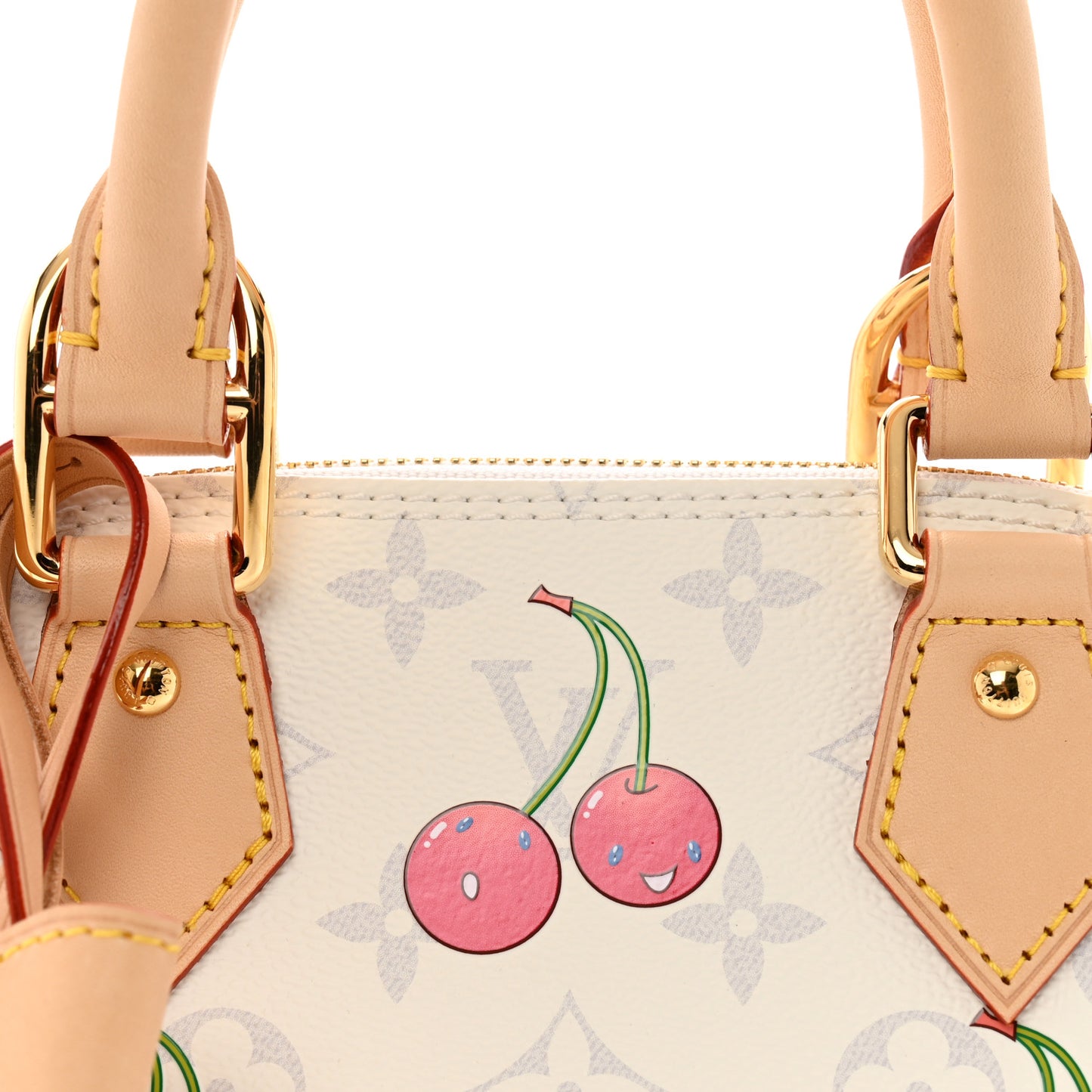 LV X TM Monogram Cerises Alma BB White