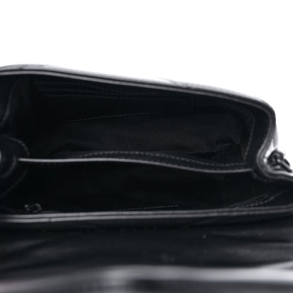 Saint Laurent Calfskin Y Quilted Monogram Monochrome Toy Loulou Crossbody Bag Black 5 of 10