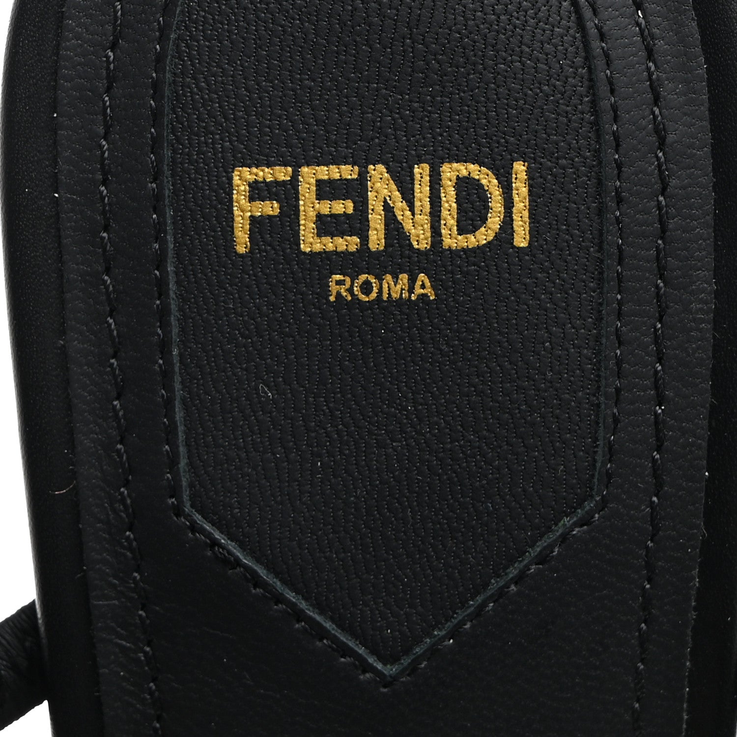 Fendi Calfskin Fendi First 95mm Slide Sandals 40 Black 6 of 8