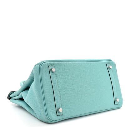 Hermes Togo BIRKIN 30 Bleu Atoll 4 of 18