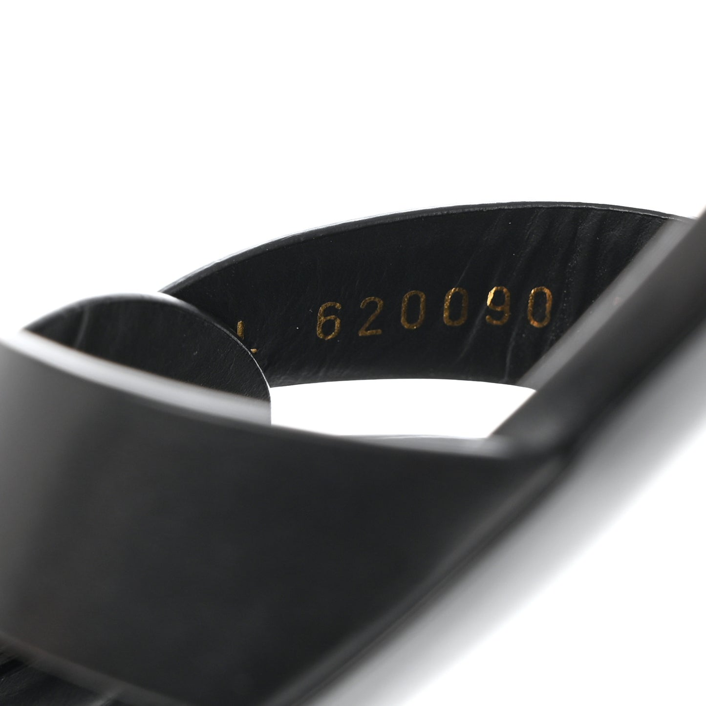 Calfskin Tribute 05 Ankle Strap Flat Sandals 37 Black